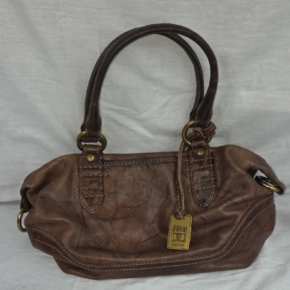 Frye Brown Leather Women's Bag EUC - Picture 3 of 14